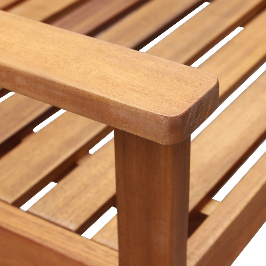 Panchina da Giardino 2 posti in Acacia cm 135x59x85 - HENDERSON