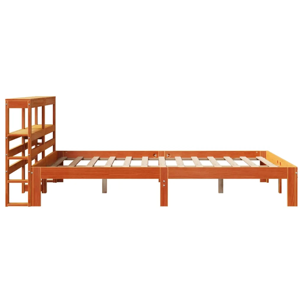vidaXL Letto senza Materasso Marrone Cera 120x190 cm in Legno di Pino