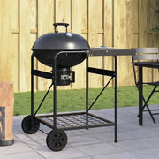 Griglia da Esterno con ruota Nero 91 x 71 x 107 cm Metallo 42003856