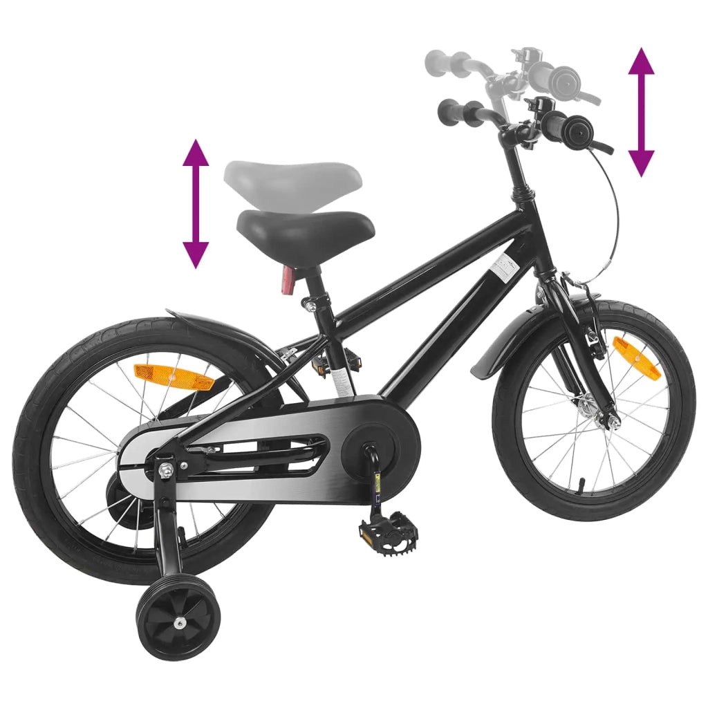 Bicicletta per Bambini | Bici per bambini 16 Pollici per bambini di 4-6 anni Nero