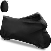 Motorcover Indoor - tessuto elastico - respirante - protezione UV - protezione tessuto - garage - 355 x 104 x 122 cm - nero