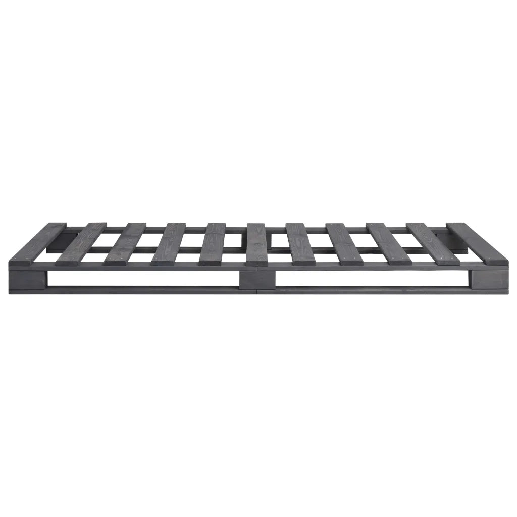 Giroletto in Pallet Grigio Legno Massello di Pino 100x200 cm cod mxl 63848