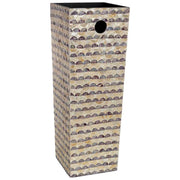 Portaombrelli quadrato in legno e capitello 20x20x57h cm