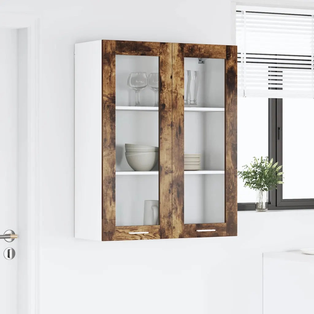 Armadio pensile Rovere fumé 80 x 31 x 100 cm Legno multistrato