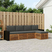 Set di divani da esterno 5 pz Naturale e Antracite 3384243