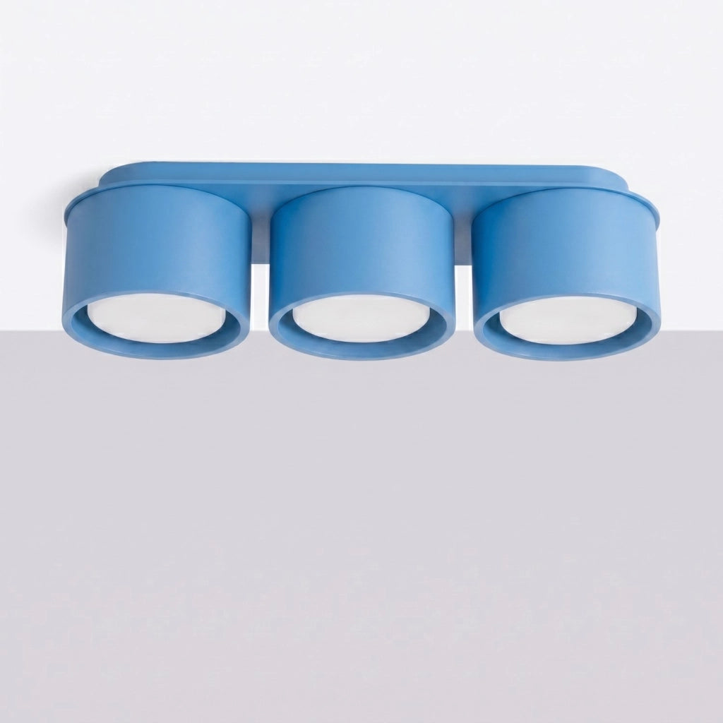 Plafoniera MODO 3 azzurro Gx53
