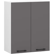 Mobile da cucina pensile sistema AKORD OLIWIA 60 cm H720 Bianco, Grigio Grafite 2 ante 60x30x72 cm
