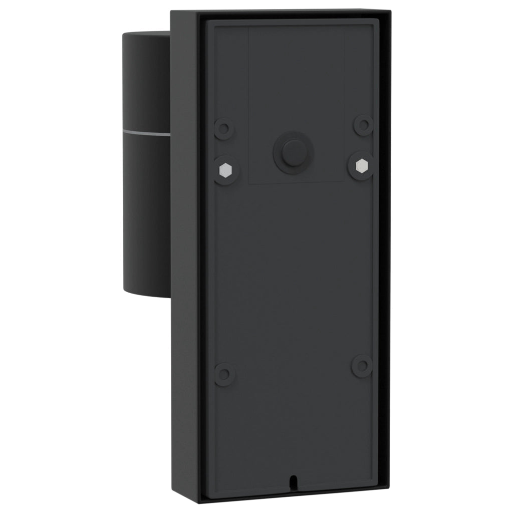 Lampada da Parete Esterno Nera Acciaio Inossidabile IP44