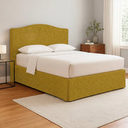 Blyth, Letto Piazza e Mezza Sfoderabile Made in Italy, Giallo Ocra