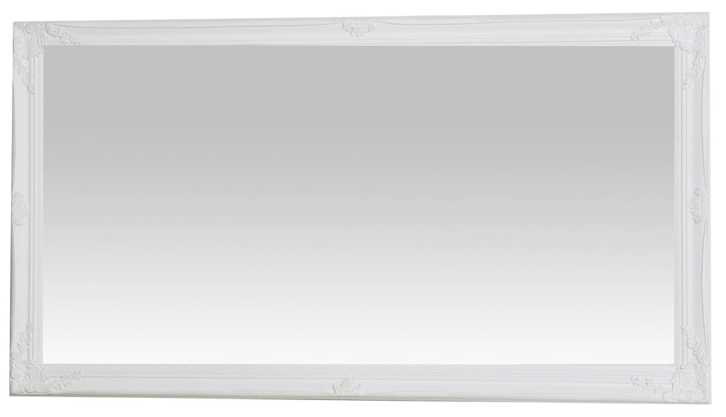 Biscottini Specchiera da appendere verticale/orizzontale L72xPR4xH132 cm finitura bianco anticato