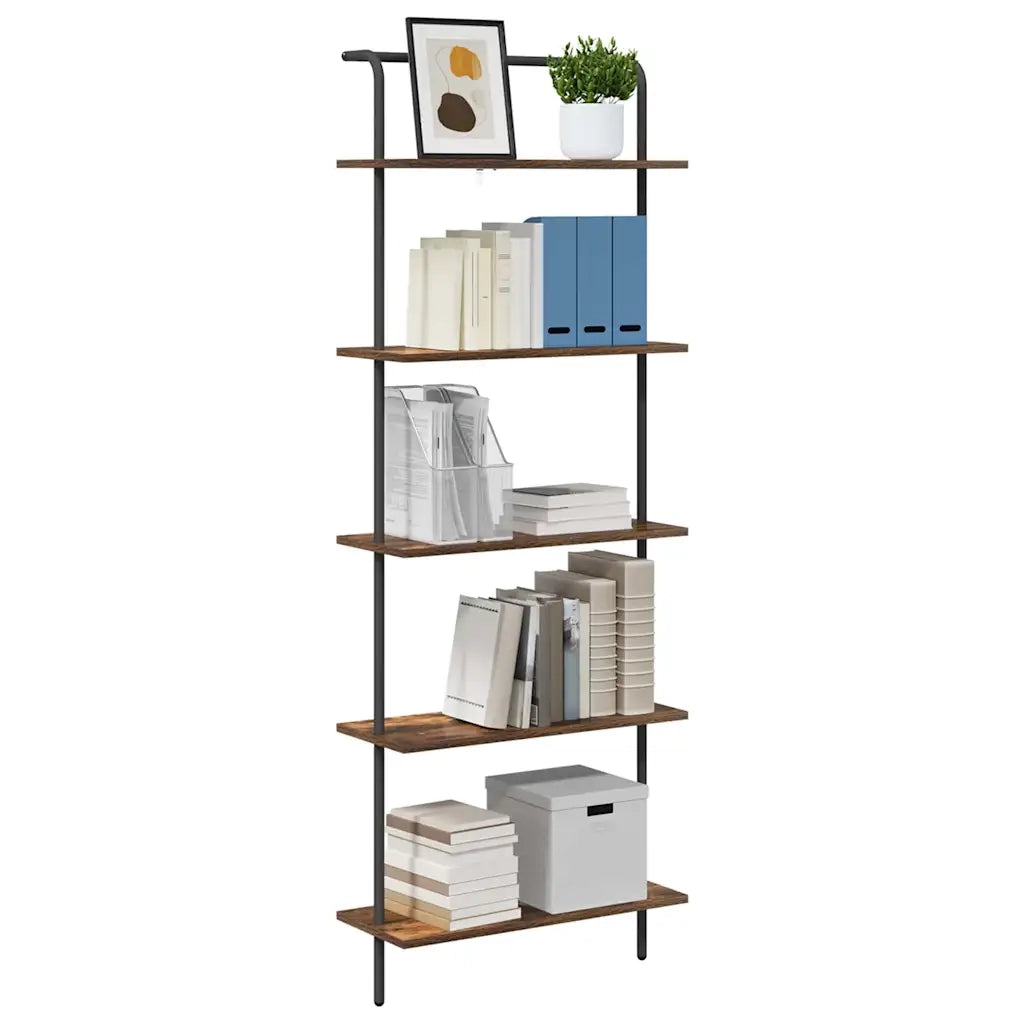 Libreria Rovere fumé 60 x 24 x 168 cm Legno multistrato 879967