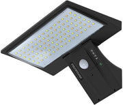 Lampada Solare Esterna - 4 Modi di Illuminazione, Lampada da Parete con Comando a Distanza, 520LM IP65, Sensore di Movimento, Lampada Esterna per Porta d'Entrata, Giardino, Terrazza, Cancello, Garage, Vialetto