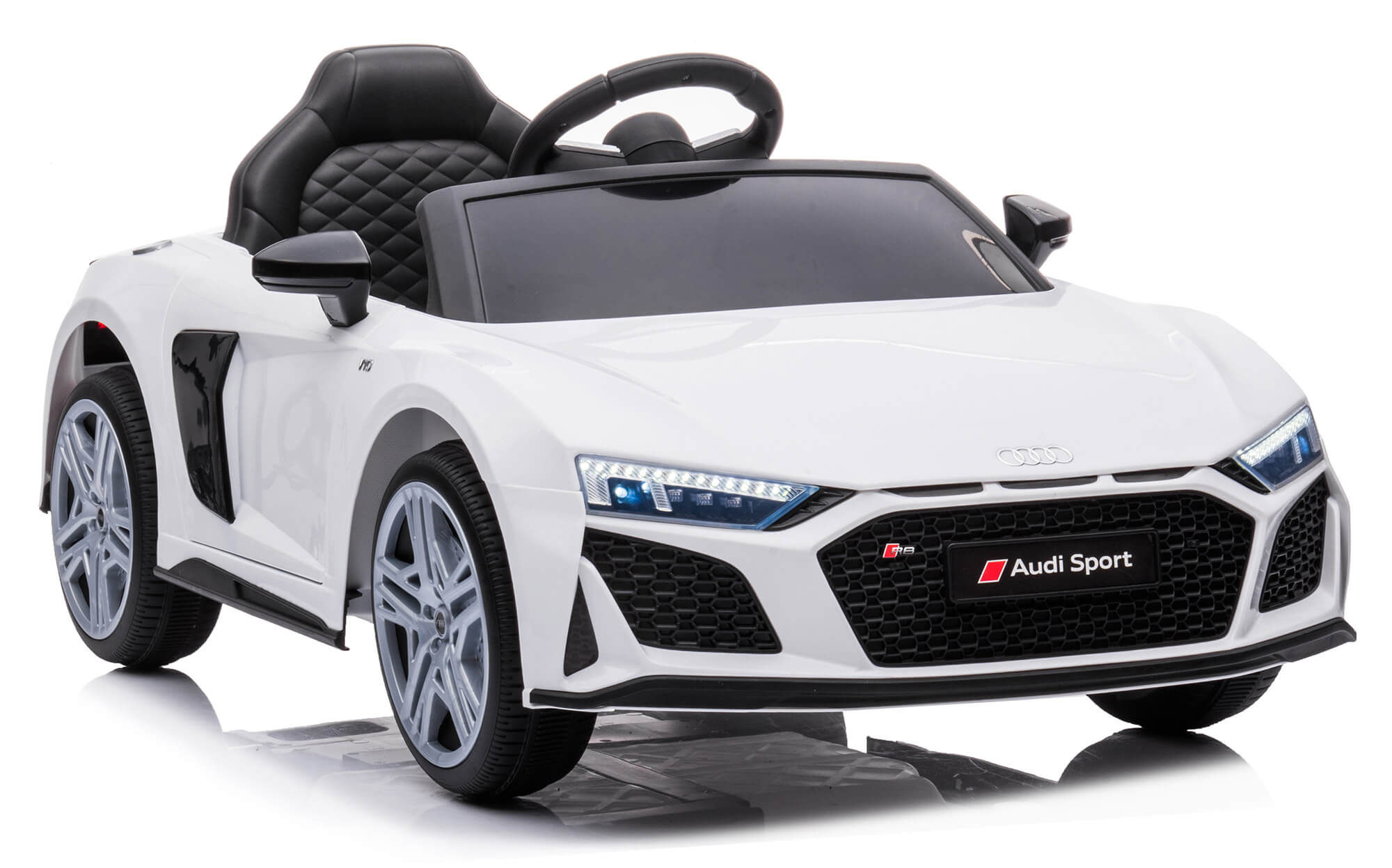 Macchina Elettrica per Bambini 12V con Licenza Audi R8 Sport Bianca