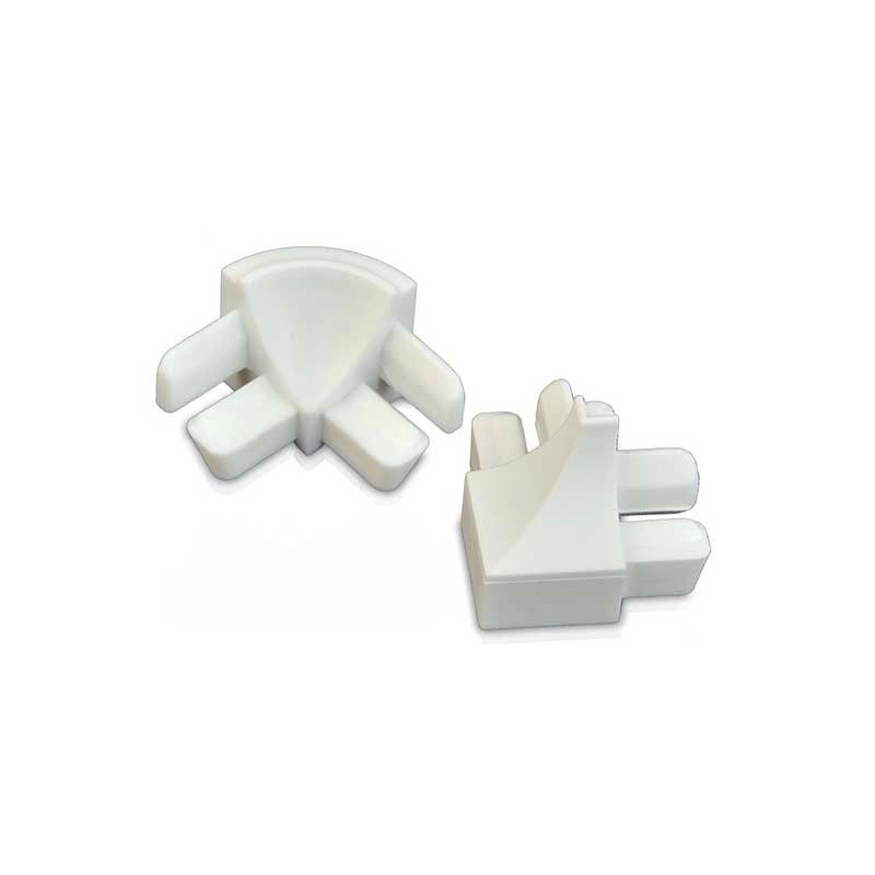 Raccordo per sguscio in plastica bianco : Modello - ESTERNO H10MM