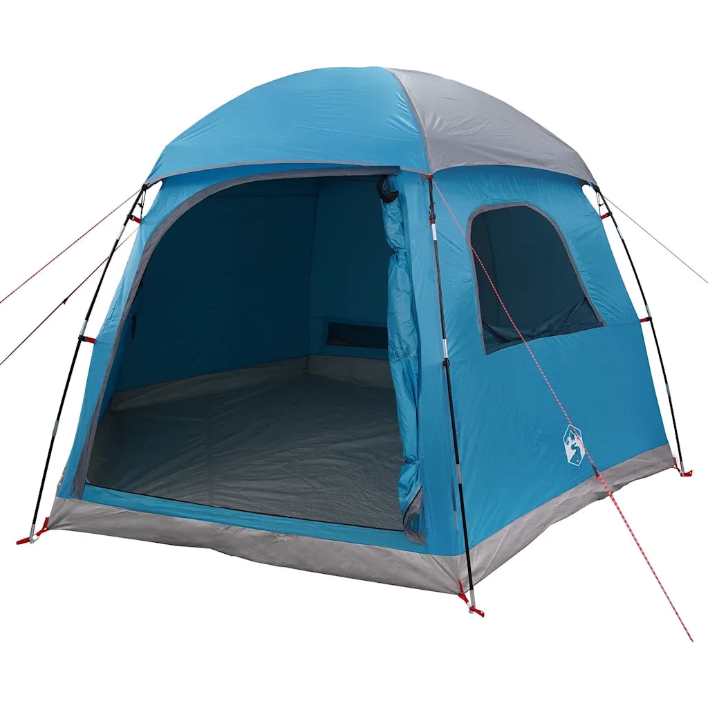 Tenda Familiare Igloo per 6 Persone-Tenda da campeggio Blu Impermeabile