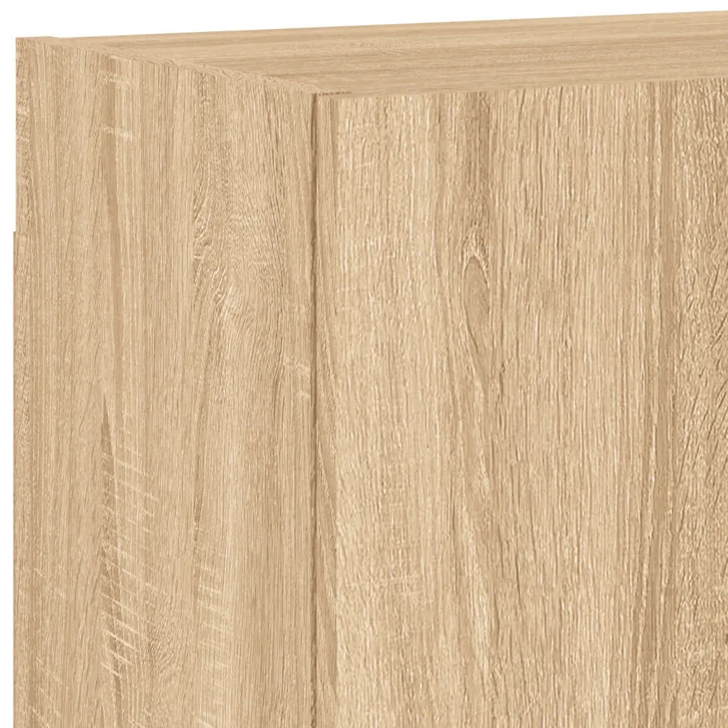 Mobili TV a Muro 4pz Rovere Sonoma in Legno Multistrato 3216502