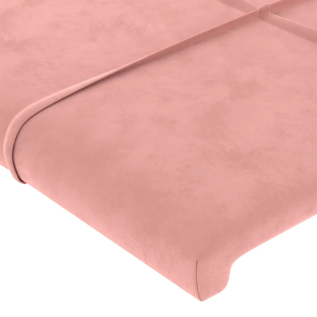 Testiera ad Orecchio Nera 93x23x78/88 cm in Velluto 3117185