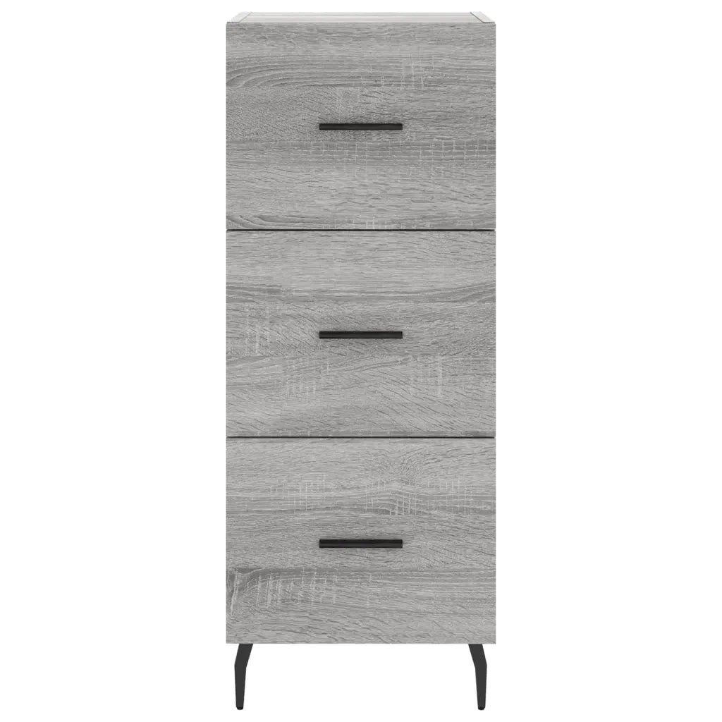 Credenza | Madia | Buffet da pranzo | Armadio da pranzo Grigio Sonoma 34,5x34x180 cm in Legno Multistrato