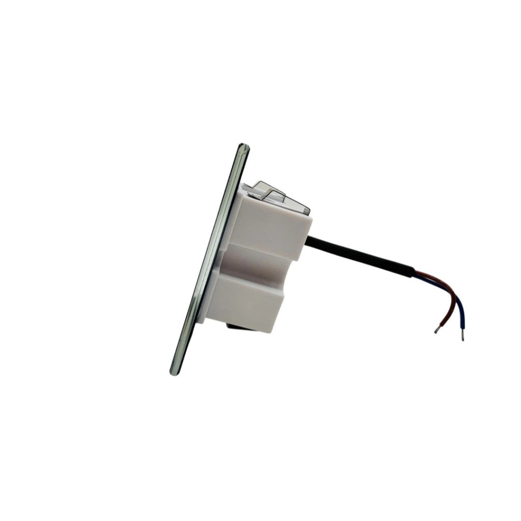 Kit 9 faretti segnapasso a LED Nero da incasso 503 in vetro IP65 CCT 3 colori 4W luce scale parete interno esterno