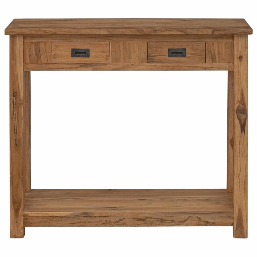 Tavolo consolle Naturale 90 x 30 x 80 cm Legno di teak solido 42024245