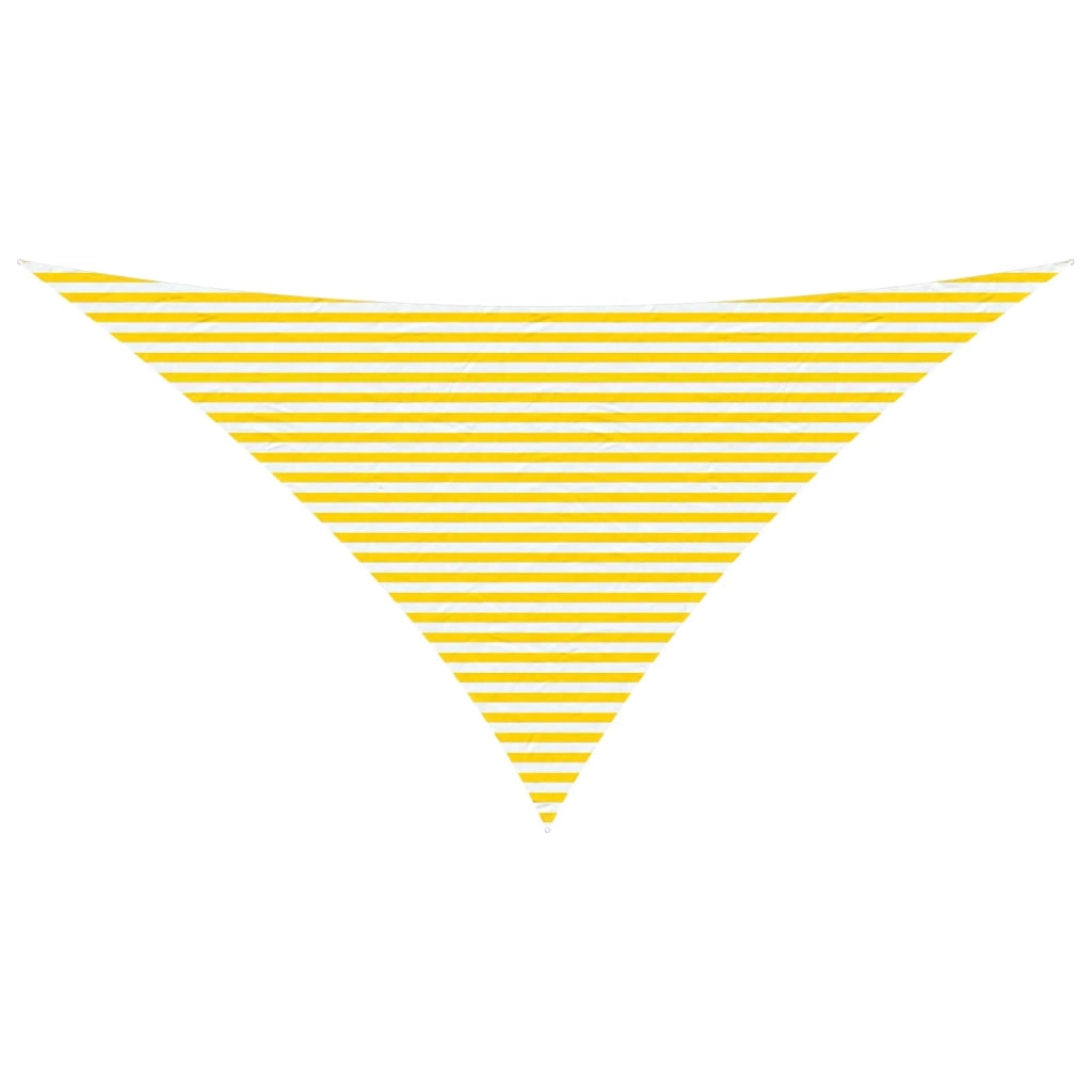 Vela da ombra solare Giallo e Bianco 7 x 5 x 5 m