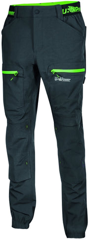U-Power PANTALONE HORIZON Col. Grigio/Verde Mis. XXL