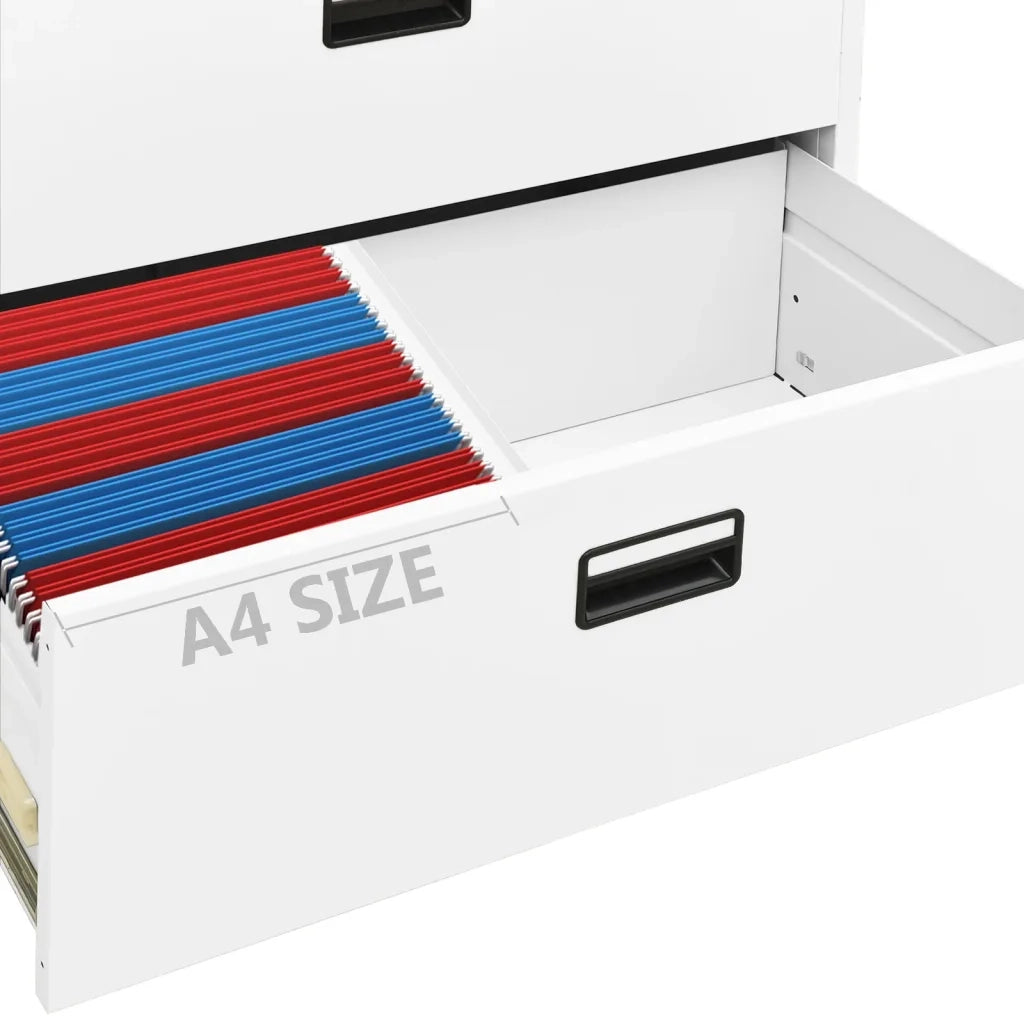 Armadio Classificatore Bianco 90x46x72,5 cm in Acciaio 336286