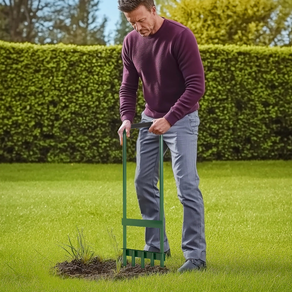 Aeratore Manuale Prato Verde 5 Punte ¨C zephmum ¨C Verde Scuro