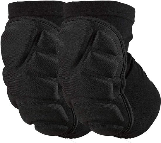 Due protezioni gommate per gomiti - protezioni gommate per gomiti respiranti, adatte a basket, danza, arrampicata tattica, sci, scooter (misura M, idonee per peso 50-70 kg) - Nero