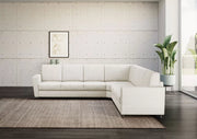 Divano yasel 3 posti  (tre sedute da 60cm) + angolo + divano 3 posti (tre sedute da 60cm) misure esterne l.288x288 | latte - Mobili 2G