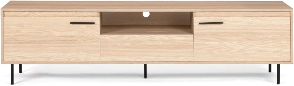 Porta TV SEATTLE da 180 cm con contenitori dal design industriale