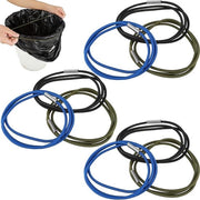 Elastici grandi per contenitori di rifiuti - set da 9 - adatto per contenitori di rifiuti da 30 a 30 galloni - nero blu verde