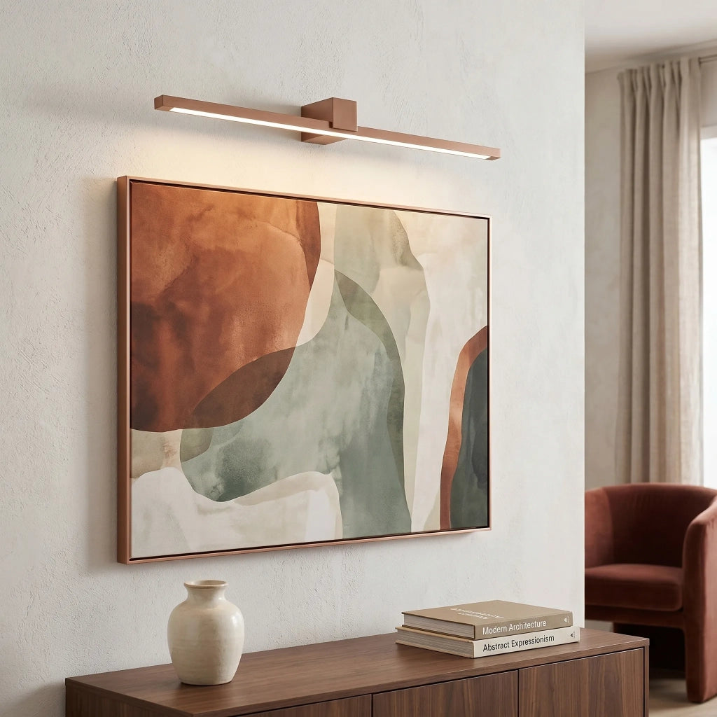 Applique Da Bagno Led Swe054-1w 80 Cm Copper Brush