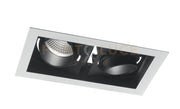 INCASSO LED APOLLO NERO 2 LUCI 20W 2000LM 3000K ORIENTABILE 21,3X12X7,7CM