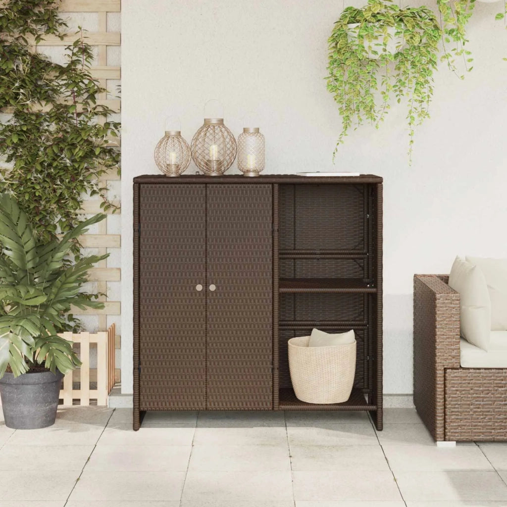 Armadio con lo scaffale Marrone 100 x 36 x 102 cm Rattan 4103822