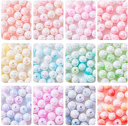 Acquario di Plastica a Forme di Pesciolini 312 Pezzi - Pesciolini a Due Colori in Bubbelegum - 8 mm - Creazione di Gioielli - Attività di Fai da Te - Leggero e Resistente alla Risciacquo