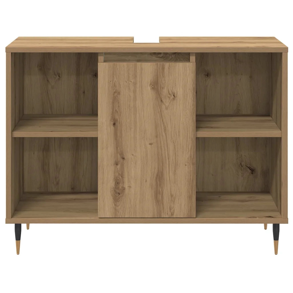 Set di mobili per il bagno con porta 3 pcs Rovere artigianale 3378514