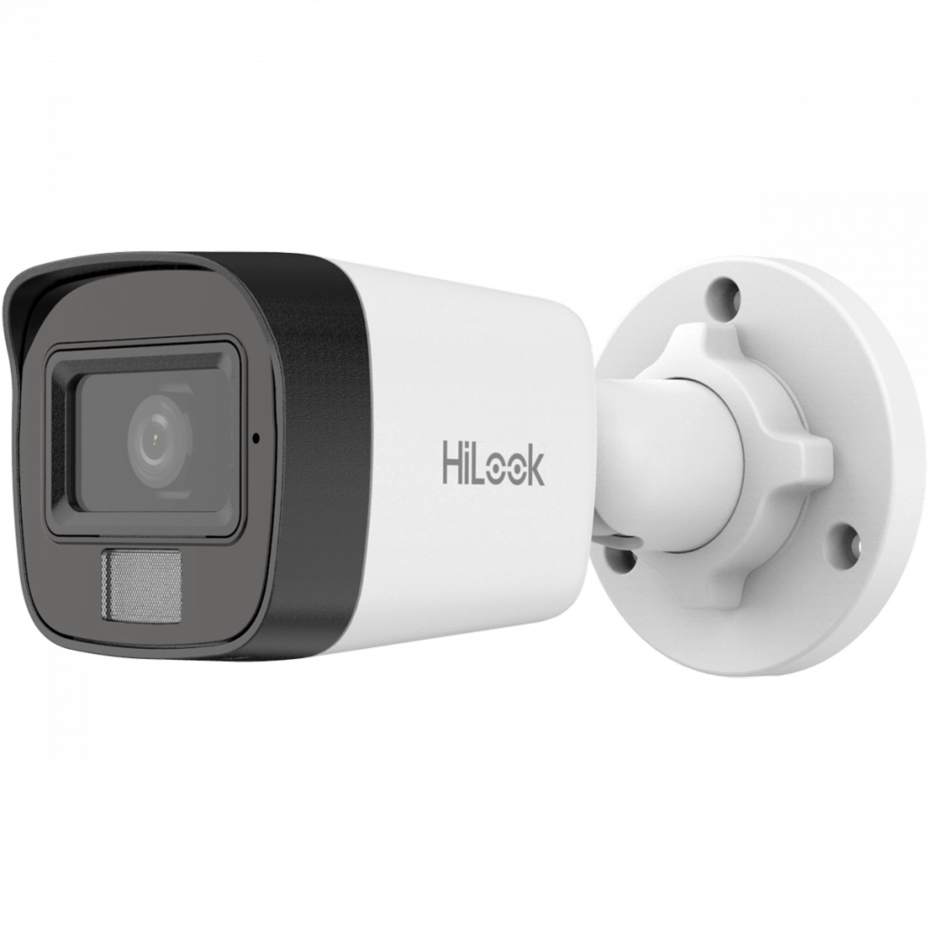 Telecamera Bullet IP, 4 MP ottica 2.8 mm doppia illuminazione  microfono