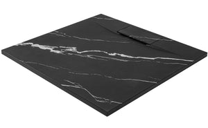 Piatto Doccia Bazalt Carrara Black 90x90