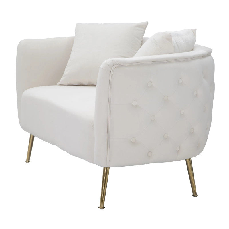 Divanetto Bucarest Crema cm 127x74x73