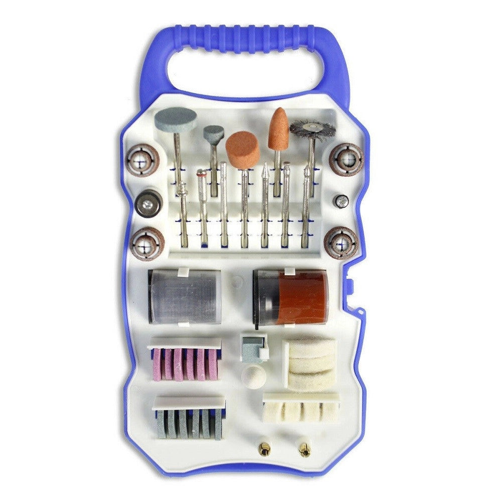Trade Shop - Kit 82 Accessori Mini Trapano Dremel Punte Inserti Per Lucidare Levigare -