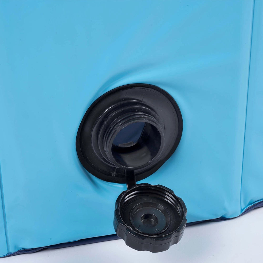 Piscina per Cani Pieghevole con Fondo Antiscivolo Vasca Animali Domestici 80 Ø