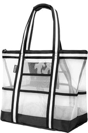 Borsa trasparente da trasporto e da palestra, per lavoro, giochi sportivi e concerti
