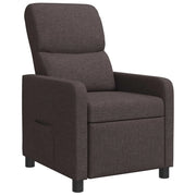 Poltrona reclinabile Marrone Scuro Tessuto 42034821
