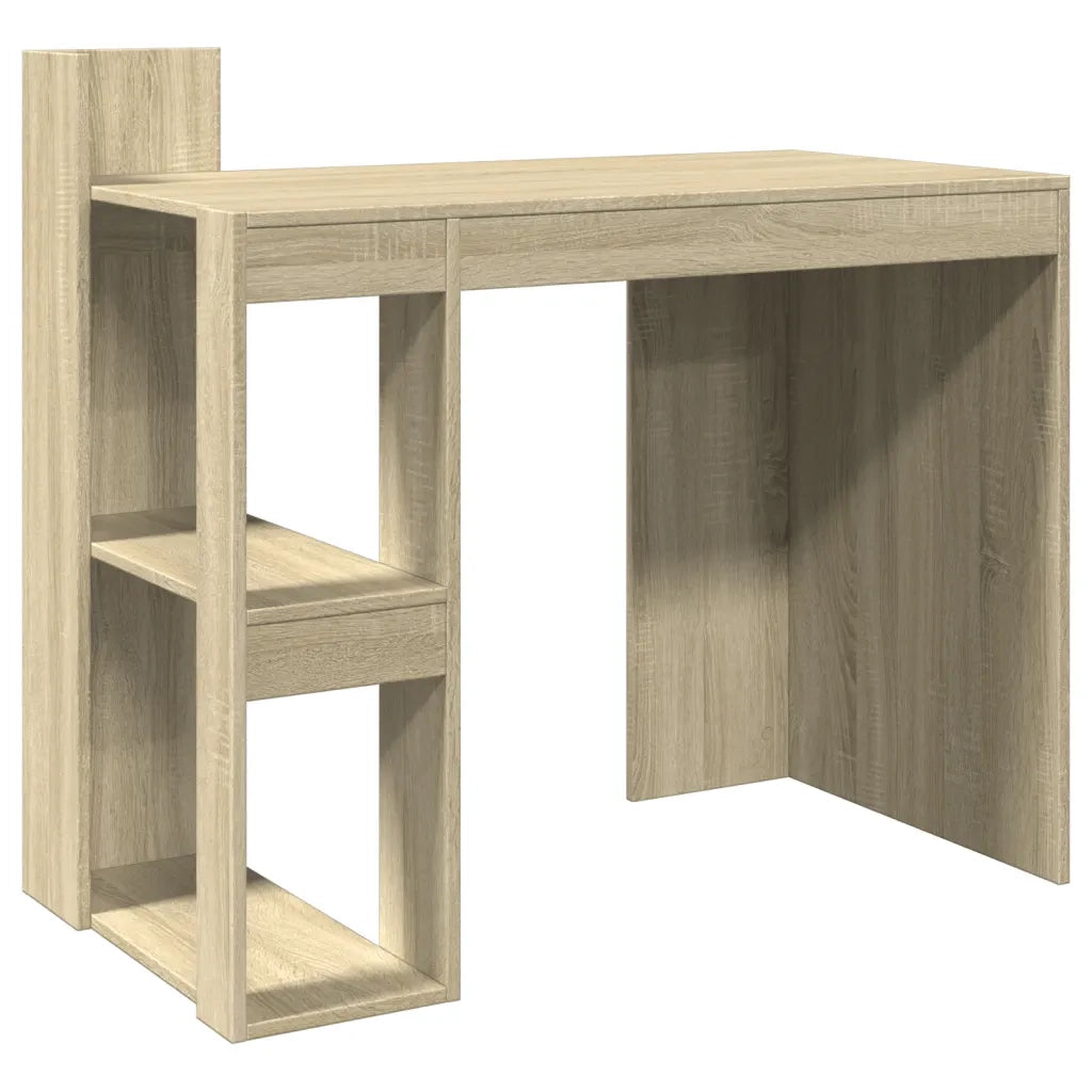 Scrivania | Tavolo da Ufficio Rovere Sonoma 103,5x56,5x94 cm in Legno Multistrato