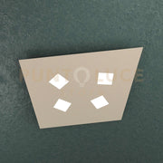 NOTE APPLIQUE PLAFONIERA 4 LUCI ATTACCO GX53 SABBIA