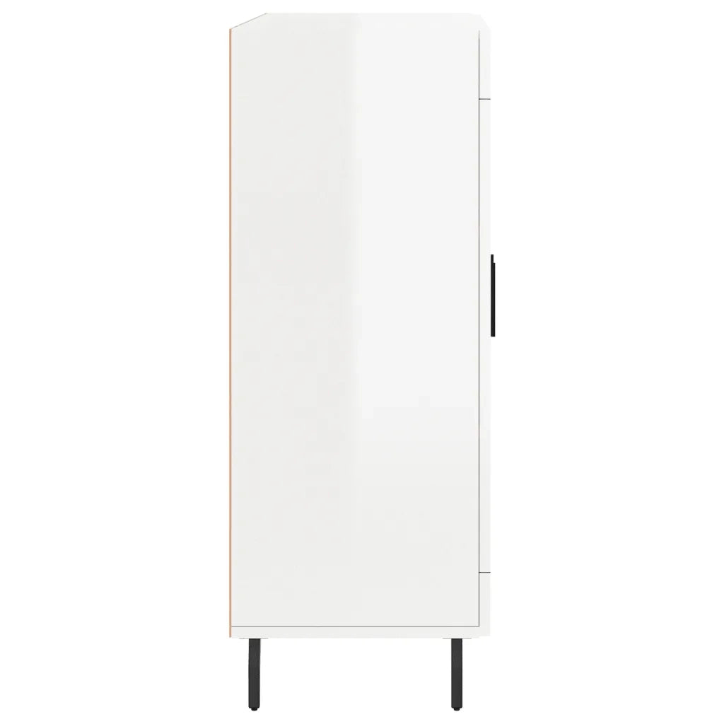Credenza 69,5x34x90 cm in Legno Multistrato Bianco Lucido 830214