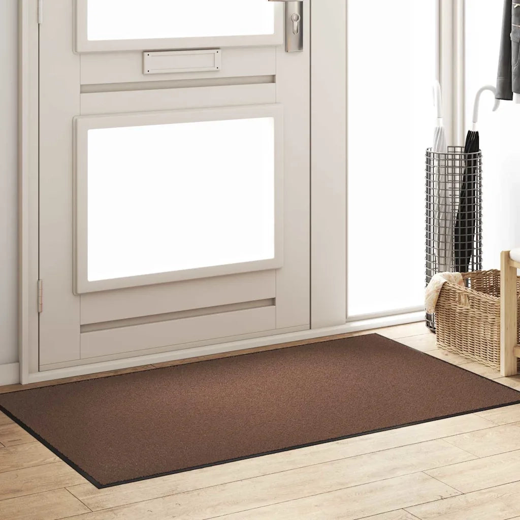 Tappetino Marrone e Nero 90 x 150 cm Polipropilene e vinile 4100779