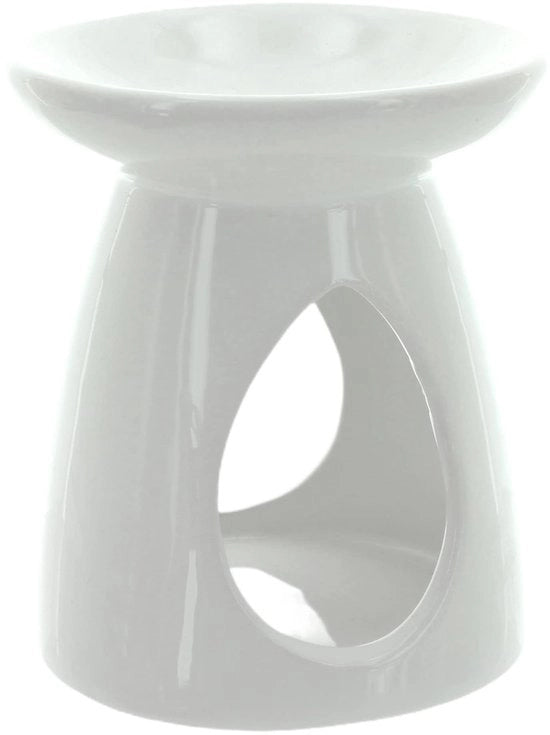 Lampada Aromatica 2 in 1 - Dimensioni 9,5 x 8 cm - Olio Essenziale 26 g - Profumo di Fiori di Giglio - Relax e Felicità - Kit di Profumazione