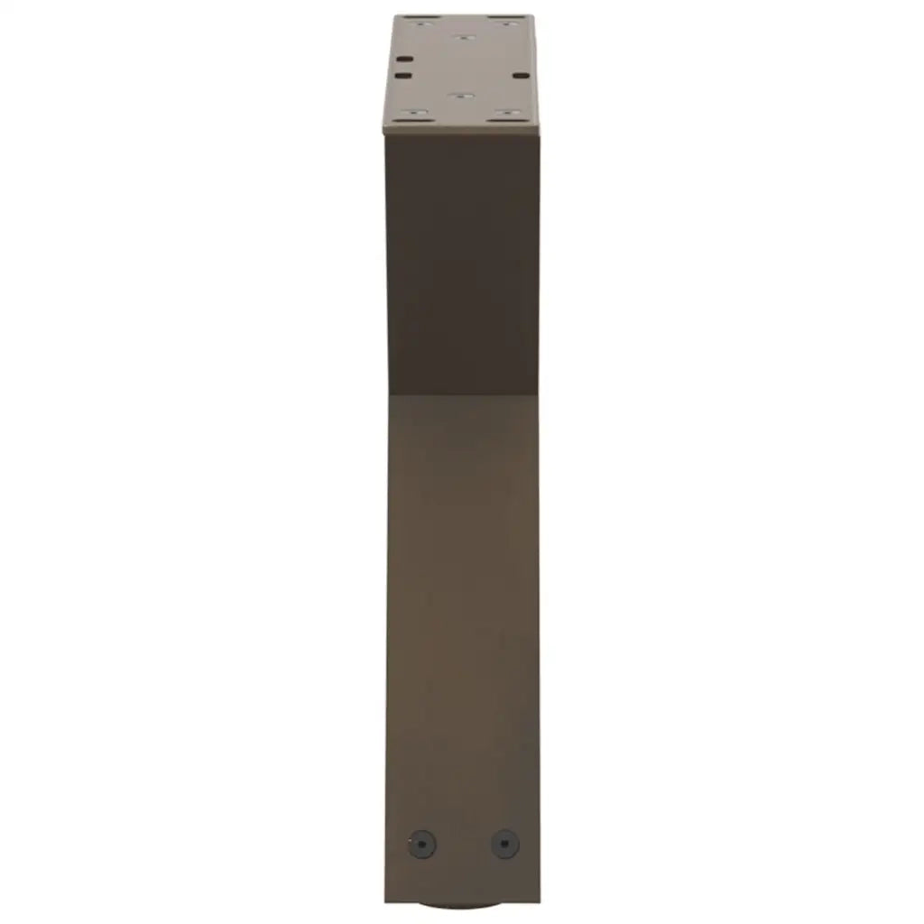 Gambe per Tavolino da Caff¨¨ 2 pz-Set di 2 Gamba per Tavolo in Acciaio Naturale 40x(30-31,3) cm Acciaio